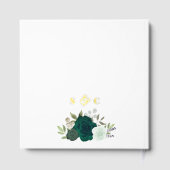 エメエレガントラルドグリーンボホバラホイル結婚ズ ゲストブック (裏面)