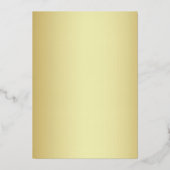 エメエレガントラルドグリーン金ゴールド結婚ズ 箔招待状 (裏面)