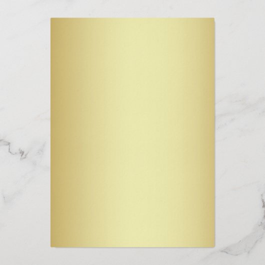 エメエレガントラルドグリーン金ゴールド結婚ズ 箔招待状 (裏面)