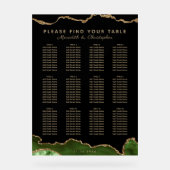 エメエレガントラルドグリーン12テー結婚ブルの座席 アクリルサイン (正面)