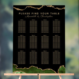 エメエレガントラルドグリーン12テー結婚ブルの座席 アクリルサイン