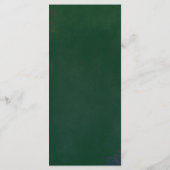 エメエレガントラルドグリーン&金ゴールドのディナ結婚ーメニュー メニュー (裏面)