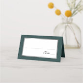 エメエレガントラルドシルバーウィンター結婚ホリデー プレイスカード (裏面)