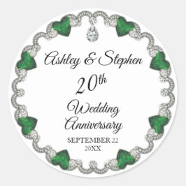 エメエレガントラルドダイヤ結婚ンズ20周年 ラウンドシール