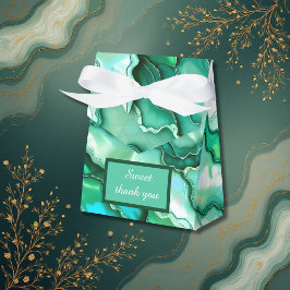 エメエレガントラルドティール（緑がかった色）大理石ウォーター結婚カラー フェイバーボックス