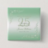 エメエレガントラルドデコレーション25誕生日 缶バッジ (正面)