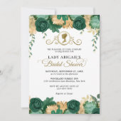 エメエレガントラルドフローラビクトリアンブライダルシャワー 招待状 (正面)