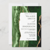 エメエレガントラルド結婚グリーンバジェット 招待状 (正面)