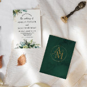 エメエレガントラルド結婚グリーン 招待状