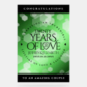 エメエレガントラルド結婚20周年記念 アクリルサイン (正面)