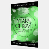 エメエレガントラルド結婚20周年記念 アクリルサイン (傾斜)