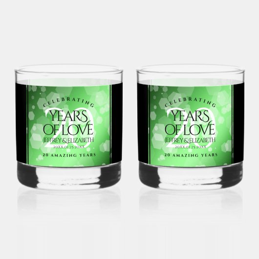 エメエレガントラルド結婚20周年記念 ウイスキーグラス (裏面)