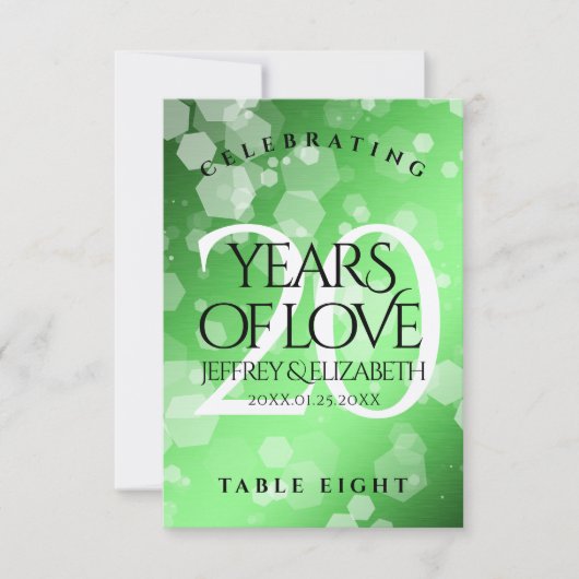 エメエレガントラルド結婚20周年記念 サンキューカード (正面)