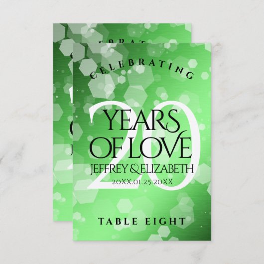 エメエレガントラルド結婚20周年記念 サンキューカード (正面/裏面)