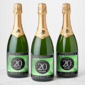 エメエレガントラルド結婚20周年記念 スパークリングワインラベル (ボトル)