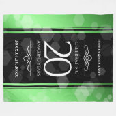 エメエレガントラルド結婚20周年記念 フリースブランケット (正面(横))