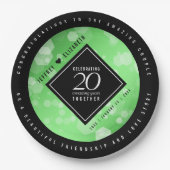 エメエレガントラルド結婚20周年記念 ペーパープレート (正面)