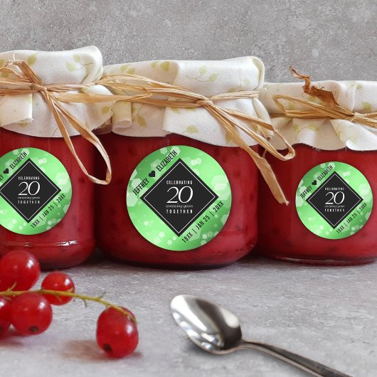 エメエレガントラルド結婚20周年記念 ラウンドシール