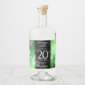 エメエレガントラルド結婚20周年記念 リキュールボトルラベル (正面)