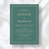 エメエレガントロフォーマルルドグリーン結婚ズ 箔招待状