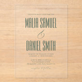 エメエレガントロ素朴ルドグリーン結婚ズ アクリル招待状 (正面)