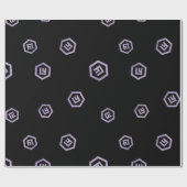 エメカッコいいルコン暗号通貨の硬貨標識パターン ラッピングペーパー (フラット)