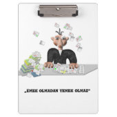 エメクオルマダンエメクオルマズパーソナライズされたクリボア クリップボード (正面)