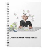 エメクオルマダンエメクオルマパーソナライズされたズ ノートブック (正面)