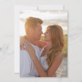 エメシンプルラルド結婚のスクリプモダント写真T セーブザデート (裏面)