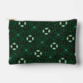 エメスタイリッシュラルド&パール抽象芸術ドットアートパターン アクセサリーポーチ (正面)