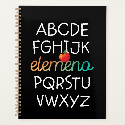 エメノアルファベットプリスクール幼稚園 – 学校 プランナー手帳 (正面)