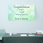 エメパーソナライズされたラルド結婚の記念日 横断幕 (トレードショー)