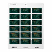 エメモダンラルドのグ葉リーンと ラベル (フルシート)