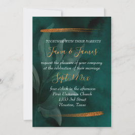 エメモダンラルドのグ葉リーンと 招待状