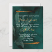 エメモダンラルドのグ葉リーンと 招待状 (正面)