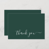 エメモダンラルドグシンプルリーン結婚ズ サンキューカード (正面/裏面)