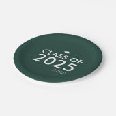 エメモダンラルドグパーソナライズされたリーン卒業パーティー ペーパープレート (アングル)