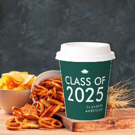エメモダンラルドグパーソナライズされたリーン卒業パーティー 紙コップ