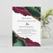 エメモダンラルドグリーンブルゴーニュ結婚ー館 招待状 (スタンド正面)