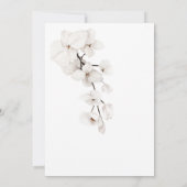 エメモダンラルドグリーンホワイトオーキズ結婚花 招待状 (裏面)