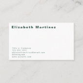 エメモダンラルドグリーン前面と後パーソナライズされたろ 名刺 (正面)