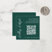 エメモダンラルドグ結婚リーンのWebサイト ノートカード (正面/裏面インサイチュ)