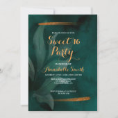 エメモダンラルドグ葉リーンと甘い16 招待状 (正面)