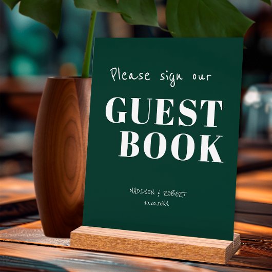 エメモダンラルド結婚グリーンのサイン アクリルサイン