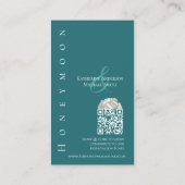 エメモダンラルド結婚グリーン 名刺 (裏面)