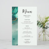 エメモダンラルド金ゴールドティール（緑がかった色）エレガントビーチ結婚式 (スタンド正面)