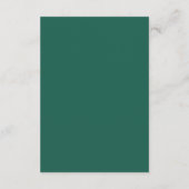 エメモダンラルド金ゴールド結婚花模様の願い井戸 エンクロージャーカード (裏面)