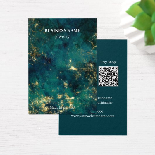 エメモダンラルドQRコードジュエリービジネスネックレス (デスク)