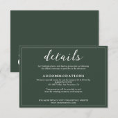 エメモダンロエレガントルドのグ縁どリップ結婚トの エンクロージャーカード (正面/裏面)