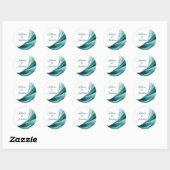 エメモダンロ結婚ラルドグリーン –  ラウンドシール (シート)